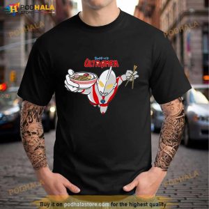 Flying Ultramen Eating Ramen Ultraman Shirt 2