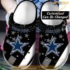 Football Dallas Cowboys Star New Custom Name Crocsband Clog Comfortable Water Shoes
