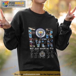 Forever Manchester City We Win Signatures 2023 Tshirt 4