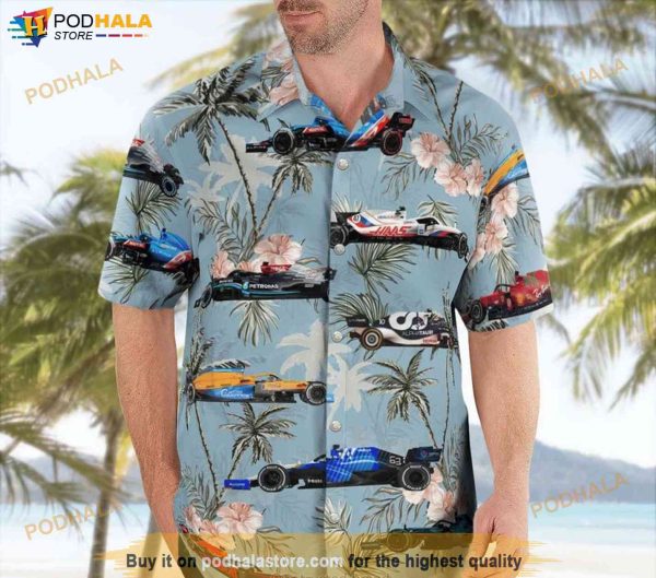 Formula 1 One Teams Hawaii Shirt, Car Lover Gift,  Aloha Beach Summer Shirt