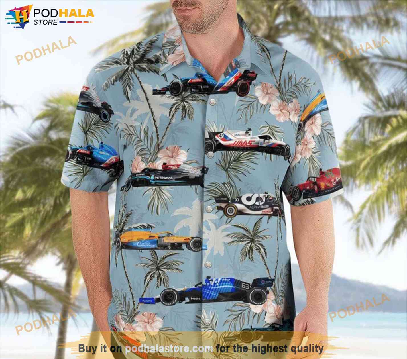 Alfa Romeo F1 Summer Aloha Button Up Hawaiian Shirt Gift For