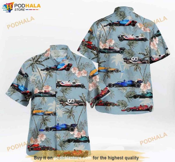 Formula 1 One Teams Hawaii Shirt, Car Lover Gift,  Aloha Beach Summer Shirt
