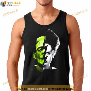 Frankenstein Bride Split Scary Movie Universal Monsters Shirt 3