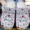 Free Heartbeat Clogs For Nurse Doctor Crocs Clog Shoes