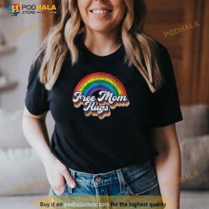 Free Mom Hugs Tshirt Rainbow Heart Lgbt Pride Month Shirt 2