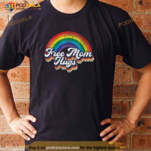 Free Mom Hugs Tshirt Rainbow Heart Lgbt Pride Month Shirt 3