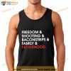 Freedom Shooting Baconstrips Family Fatherhood Shirt