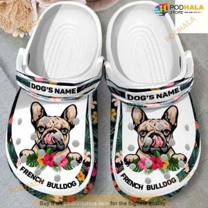 French Bull Dogs Custom Name Crocband Clog Shoes Crocs Clog Shoes For Men Women
