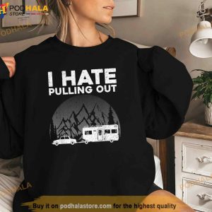 Funny Camping Art For Men Women Kids Camping Trailer Camper Shirt