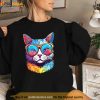 Funny Cat Wearing Sunglasses Cat Lover Cat Graphic Men Women Shirt