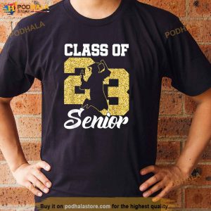 Funny Class Of 23 Senior 2023 Graduation Gift Girls Women Shirt 3