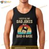 Funny Dad Jokes In Dadabase Vintage For Fathers Day Shirt
