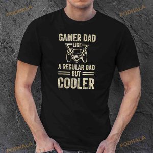 Funny Fathers Day Novelty for Cool Gamer Dad Shirt