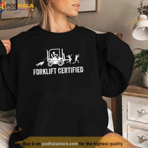 Funny Forklift Operator Forklift Certified Retro Vintage Shirt