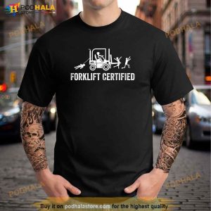 Funny Forklift Operator Forklift Certified Retro Vintage Shirt 3