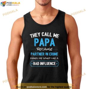 Funny Grandpa Shirts Papa Partner In Crime Dad Shirt 1 1