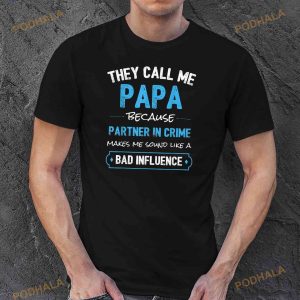 Funny Grandpa Shirts Papa Partner In Crime Dad Shirt 2 1