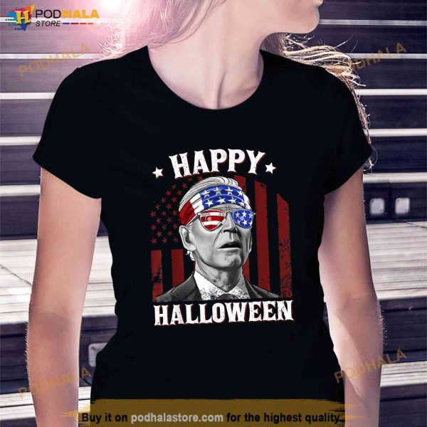 Funny Joe Biden Happy Halloween Confused 4th Of July 2023 Shirt
