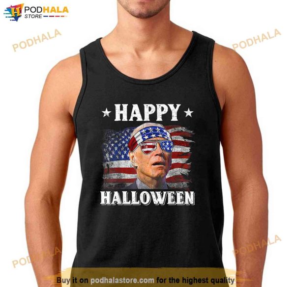 Funny Joe Biden Happy Halloween Confused 4th of July Shirt