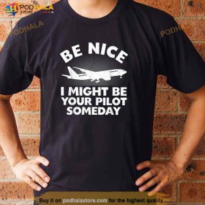 Funny Pilot Design For Men Women Aviation Airplane Pilot Shirt