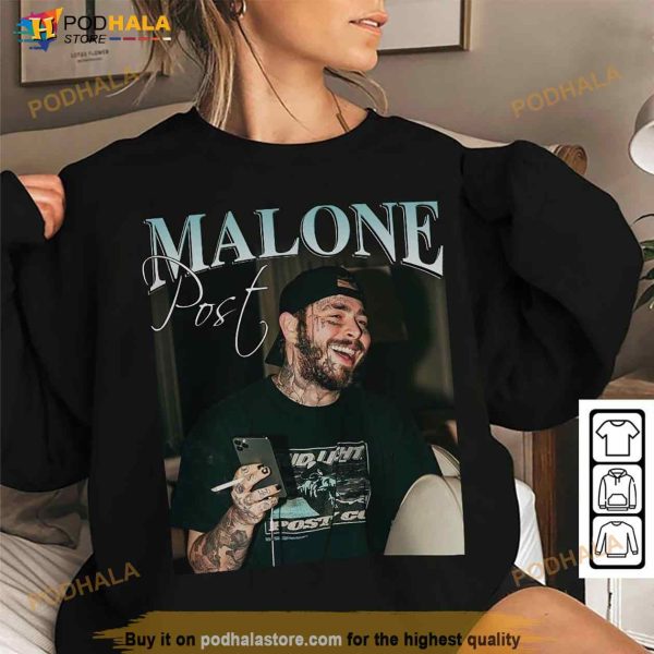 Funny Post Malone Shirt, Post Malone Bootleg Rapper Unisex Gift Hoodie Rap