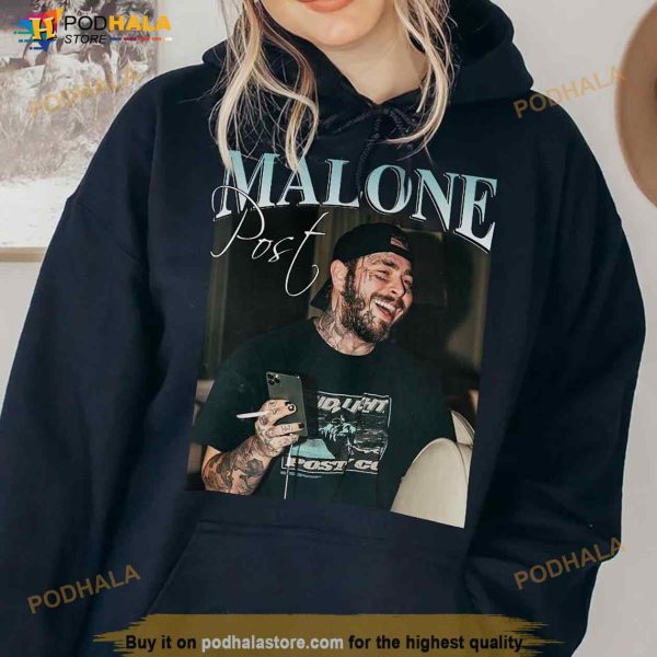Funny Post Malone Shirt, Post Malone Bootleg Rapper Unisex Gift Hoodie Rap