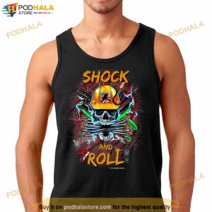 Funny Rock And Roll Electrical Engineer Lineman Electrician T Shirt 2