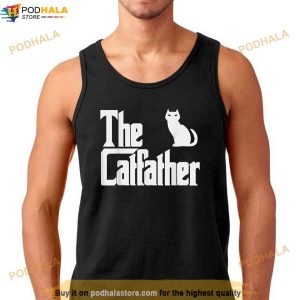 Funny The Catfather Fathers Day Cat Dad Pet Owner Gift Men Shirt 3