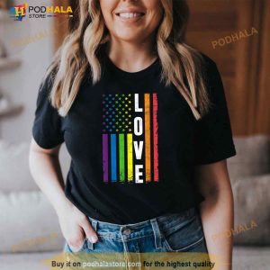 Gay Pride Gifts Men Women Lgbt Rainbow Flag Gay Love Shirt 2