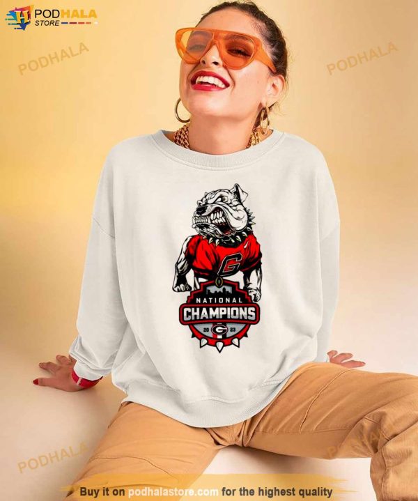 Georgia Bulldogs 2023 National Championship Football UGA Shirt
