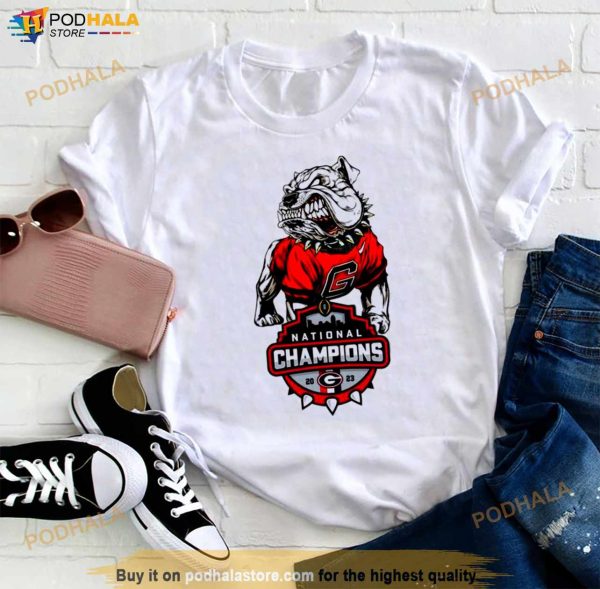 Georgia Bulldogs 2023 National Championship Football UGA Shirt
