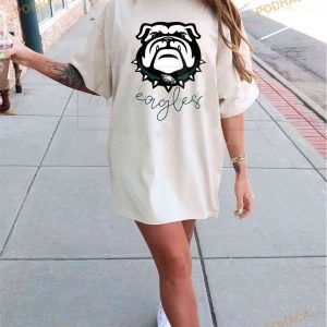 Georgia Bulldogs NFL Eagles Shirt, Georgia Graphic Tee, Philadelphia Eagles Bulldogs