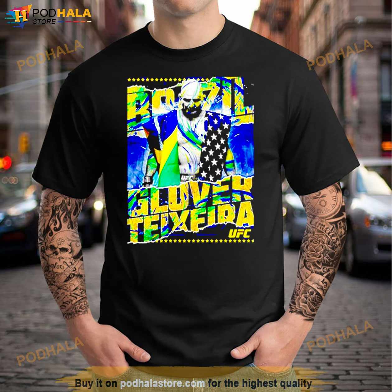 Glover Teixeira UFC Brazil Pride Shirt Glover Teixeira UFC Brazil Pride Shirt