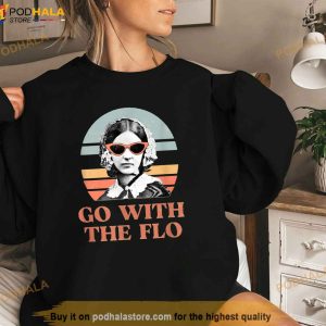 Go With The Flo Funny Nursing Design Shirt 3