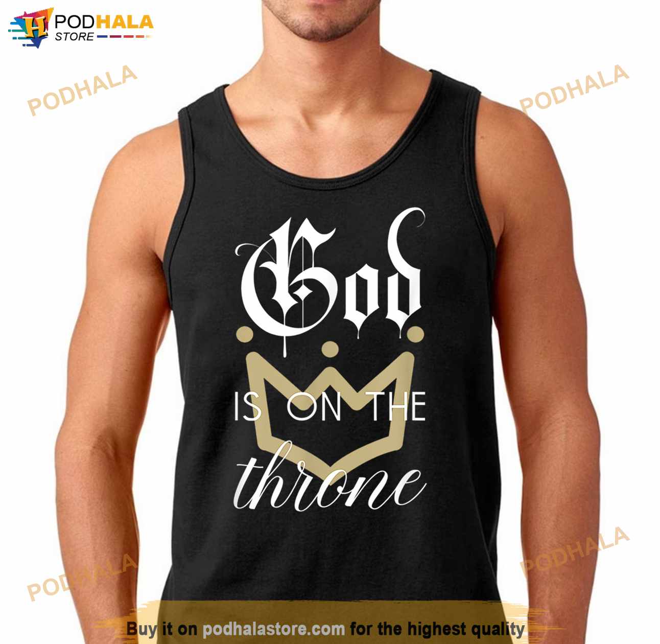 God Is On The Throne Christian T Shirt God Is On The Throne Christian T Shirt