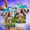 God Jesus And Rabbit Funny Hawaiian Shirt, Hawaiian Button Up Shirt