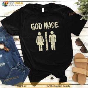 God Made Women Men Funny Christian Shirt 3