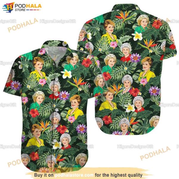 Golden Girls Hawaiian Shirt, Golden Girls Button Up Shirt For Fans