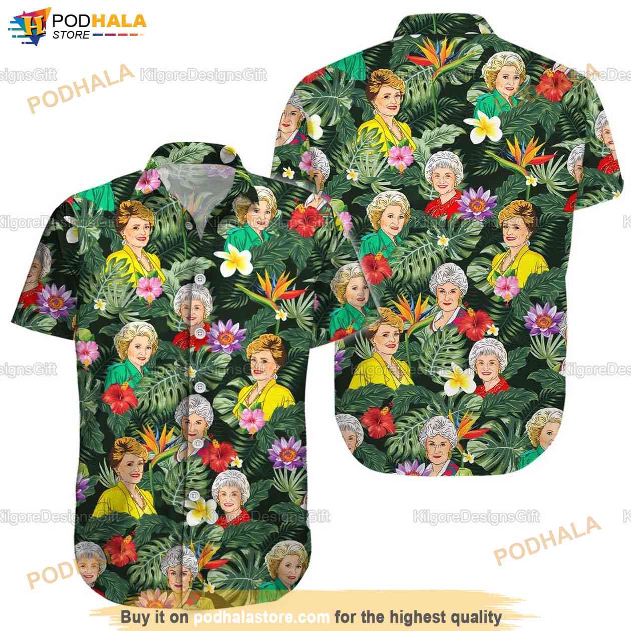 Super Hard to Find The Golden Girls Hawaiian Shirt Size Mens XL + cheapest Coloring Book