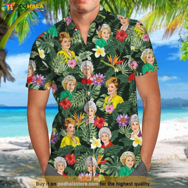 Golden Girls Hawaiian Shirt, Golden Girls Button Up Shirt For Fans