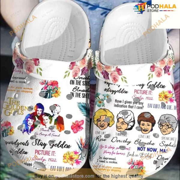 Golden Girls Movie Clog Adult Size Crocs Clog Shoes