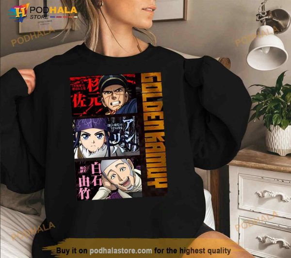 Golden Kamuy Characters Anime Design Shirt