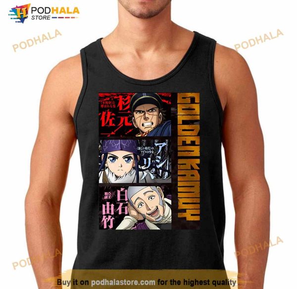 Golden Kamuy Characters Anime Design Shirt