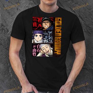 Golden Kamuy Characters Anime Design Shirt 3