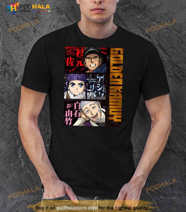 Golden Kamuy Characters Anime Design Shirt