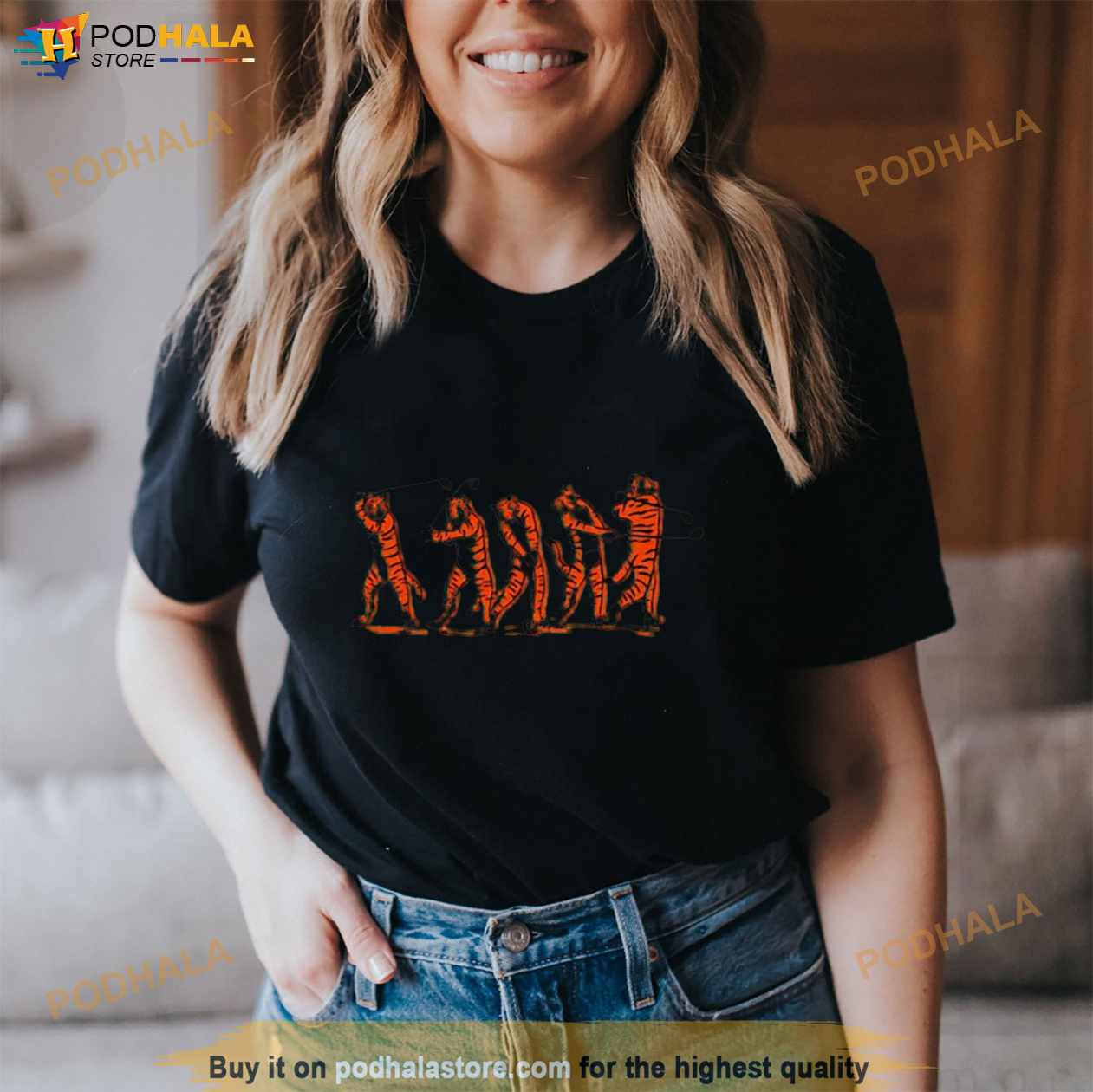 Golf Tiger Swing T Shirt Golf Tiger Swing T Shirt