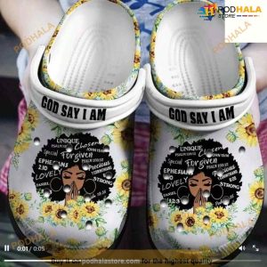 Got Say I Am Shoes Crocs Black Girl Clogs Gift Mother Gifts