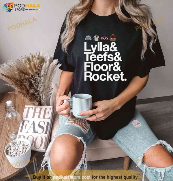 GOTG Rocket Raccoon and Friends, Lylla & Teefs Floor Unisex T-Shirt
