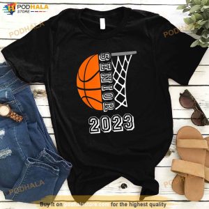 Graduate Senior Class 2023 Graduation Basketball Player Gift Shirt 3