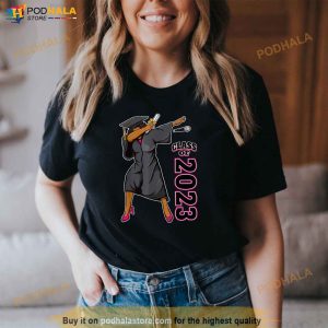 Graduation Gift Her Seniors Class Of 2023 Black Girl Magic Shirt 2